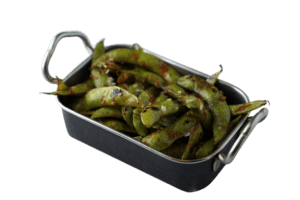 Edamame con salsa Kimchee