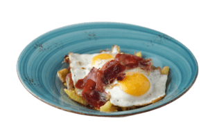 Huevos Rotos con Jamón Ibérico